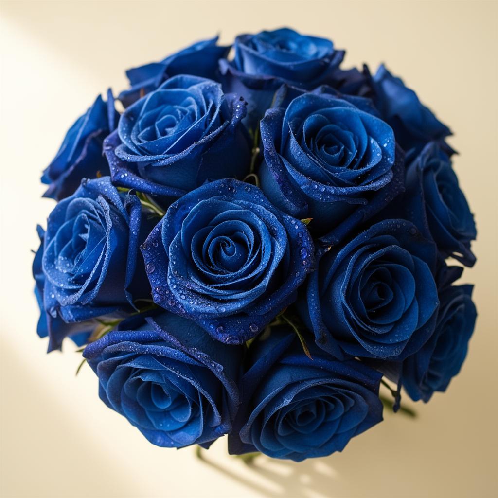 Rosa Blu — fiore a stelo