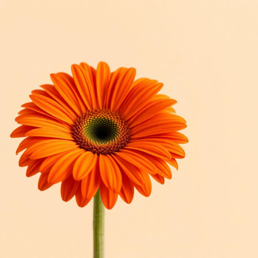 Gerbera Arancio — stelo singolo