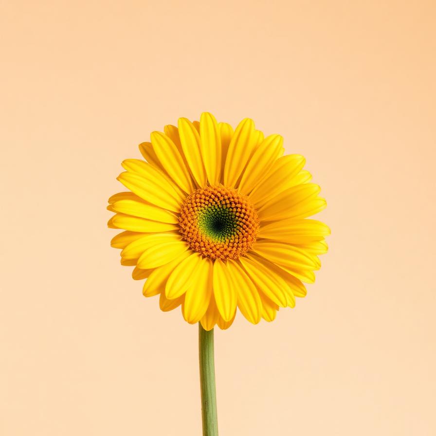 Gerbera Gialla — stelo singolo