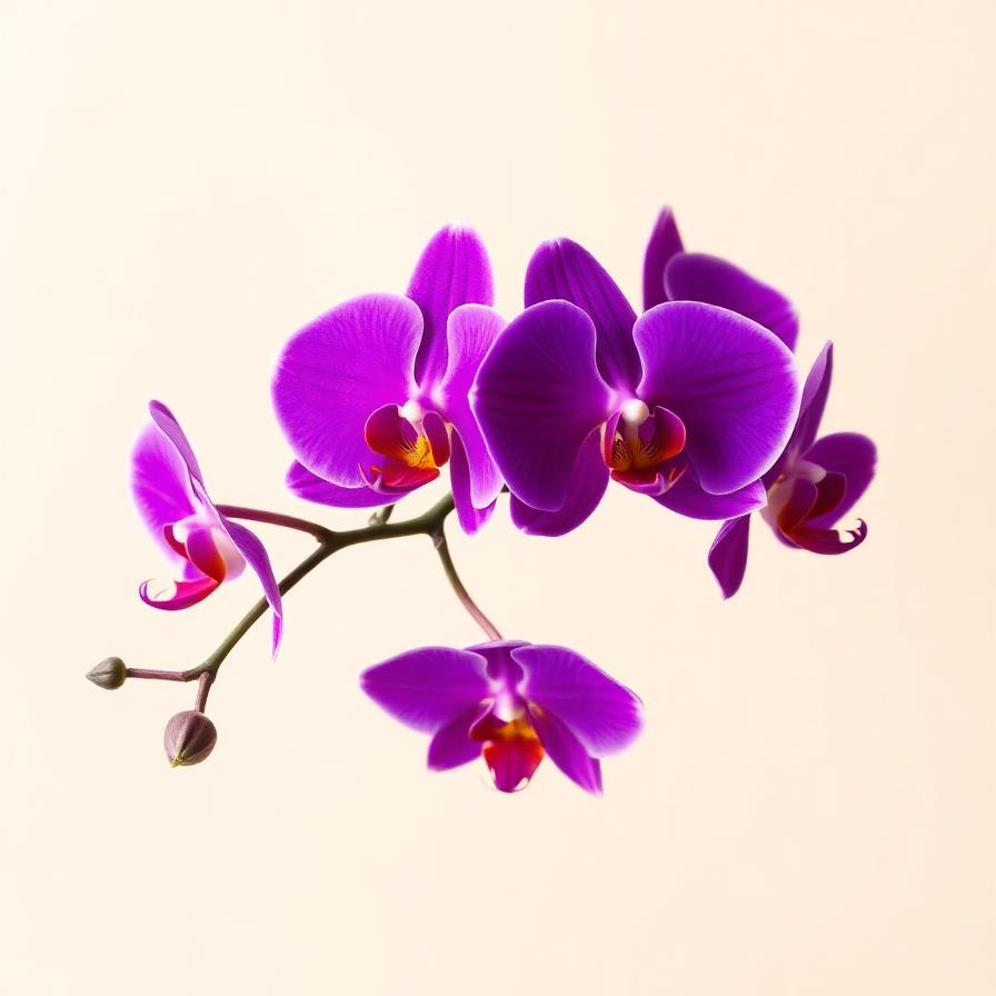 Orchidea Viola — stelo singolo