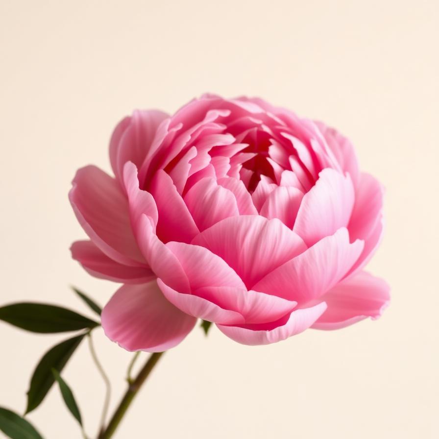 Peonia Rosa Cipria — fiore a stelo