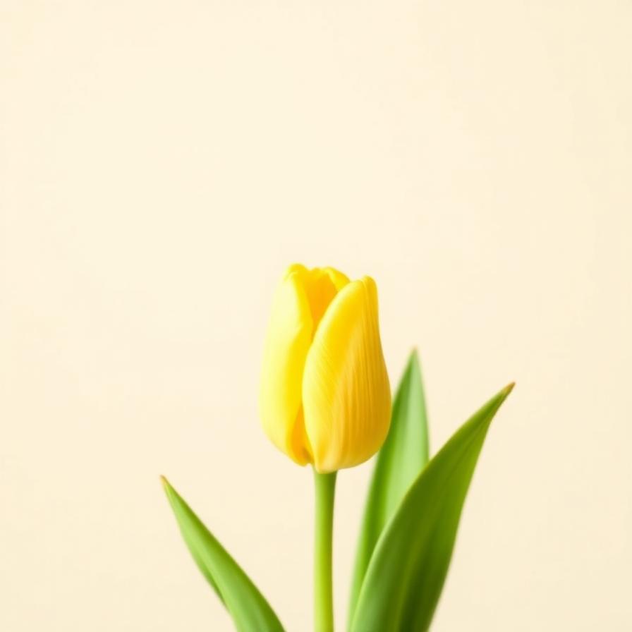 Tulipano Giallo — stelo singolo
