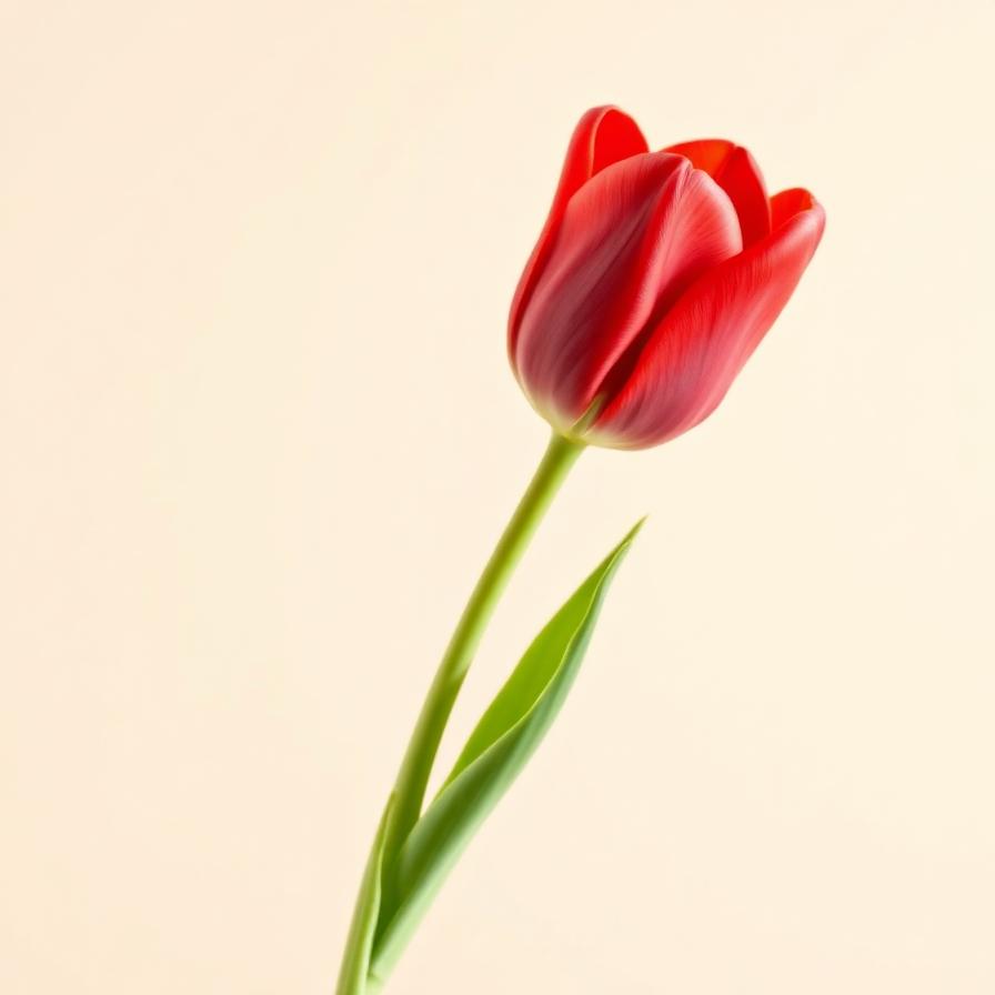 Tulipano Rosso — stelo singolo